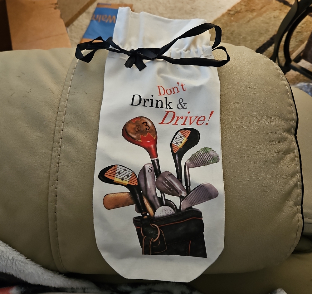 Golf Club Wine Bag - Don't Drink & Drive